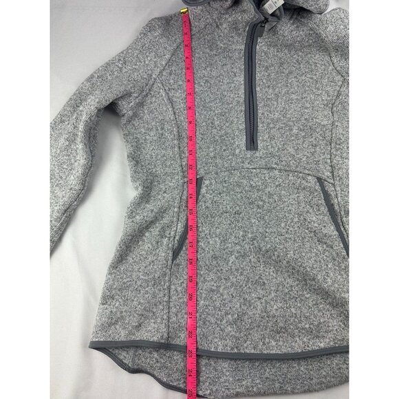 Lululemon Fleece and Thank You Pullover Hoodie Sweater Heathered White Gray 6 - Picture 7 of 7